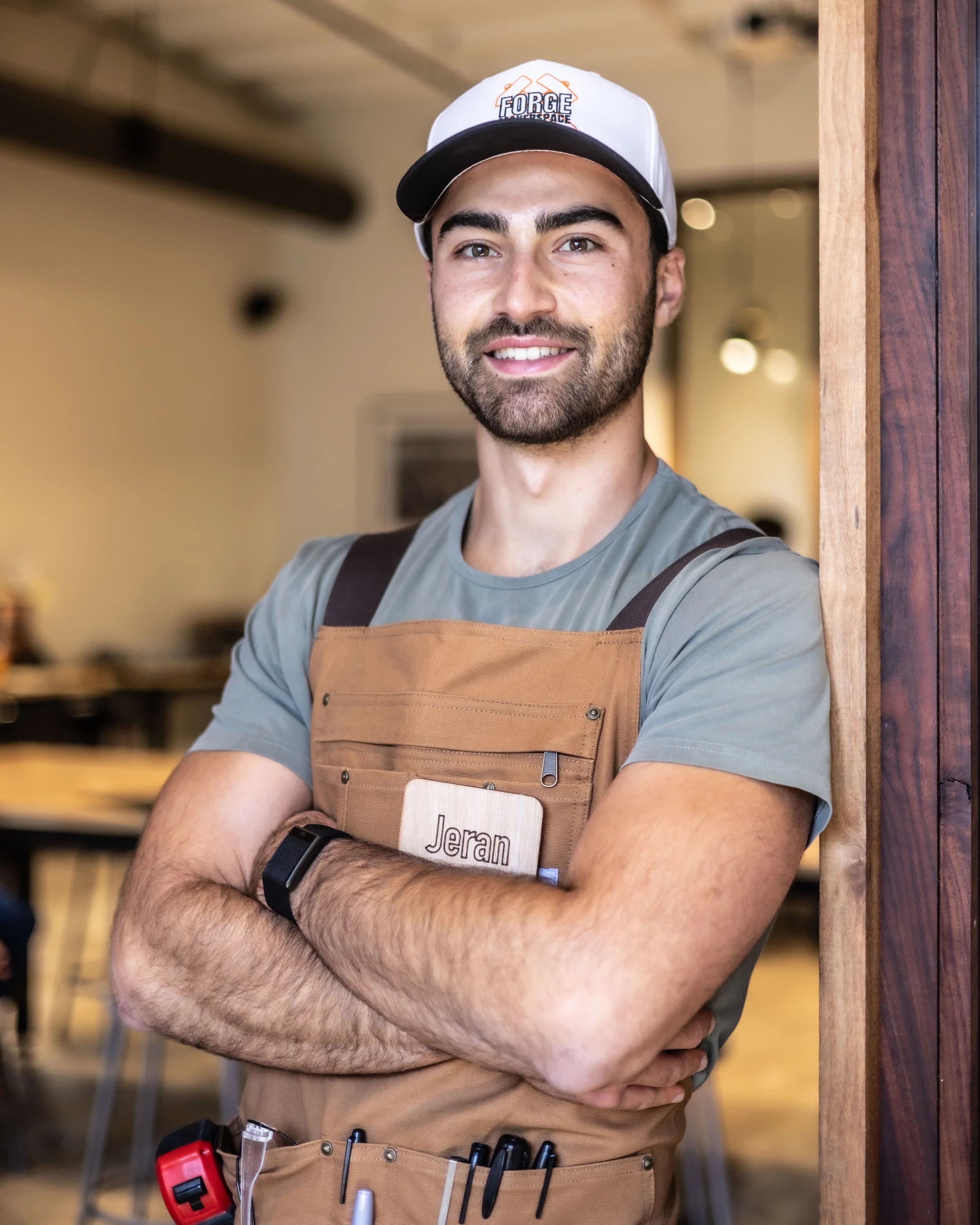 Jeran, Forge Makerspace's lead instructor, in the Santa Monica workshop.